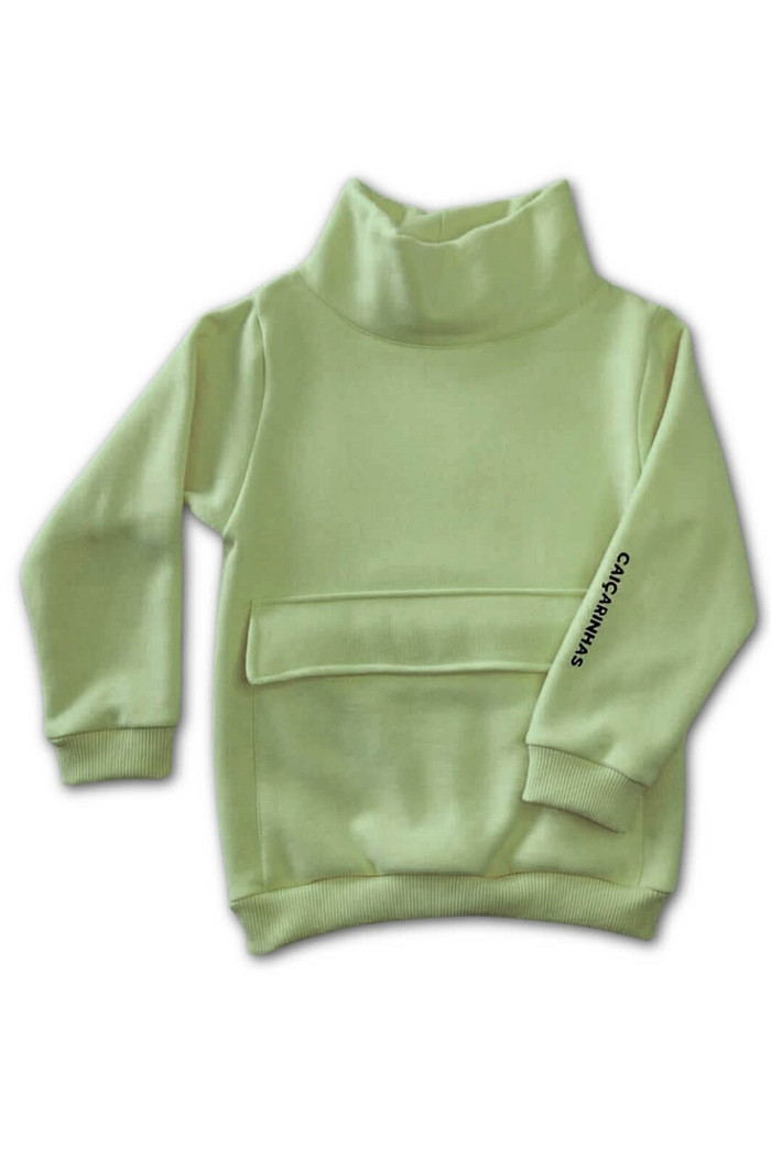 Casaco Gola Alta Verde