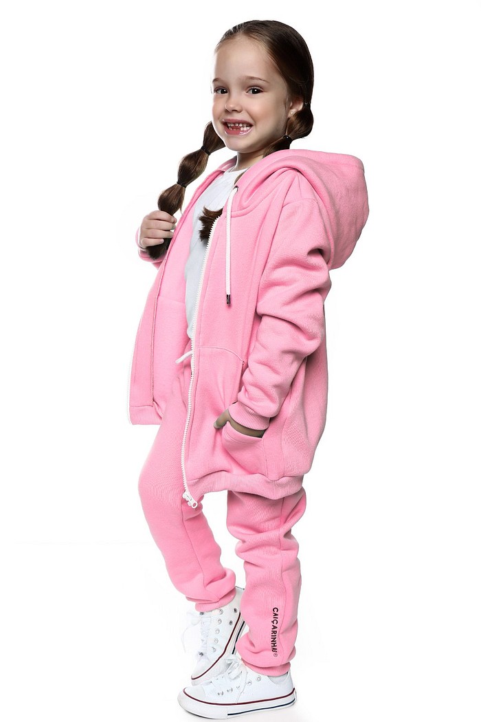 Casaco + Calça Moletom Rosa Tutti Frutti