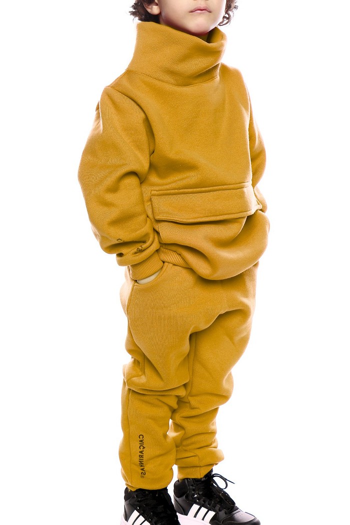 Kit Mostarda Casaco + Calça