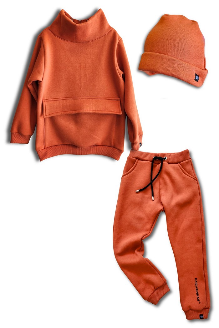 Kit Terra Moletom Casaco + Calça + Touca
