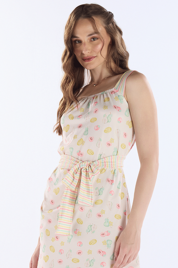 CAMISOLA ALCAS COM FAIXA EM MALHA SUBLIMADA FEMININO 