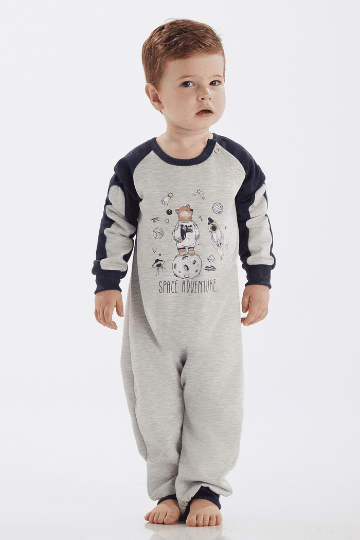 MACAQUINHO MANGA LONGA EM MOLETINHO UNISSEX