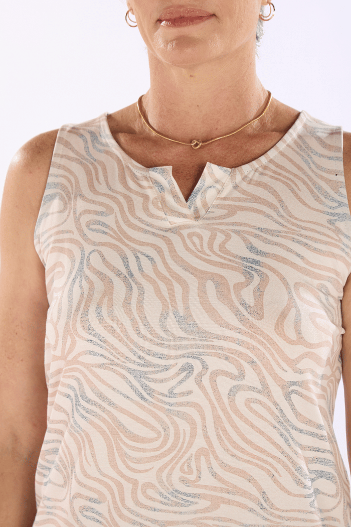 PIJAMA REGATA EM VISCOLYCRA ROTATIVA COM BERMUDA EM VISCOLYCRA FEMININO 