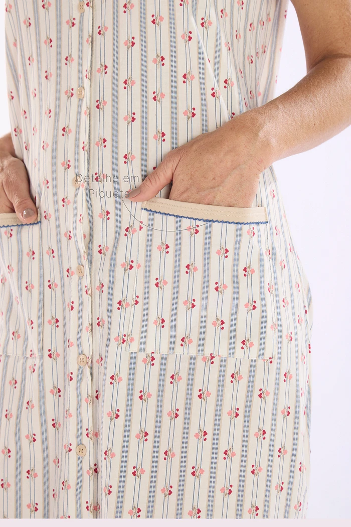 CAMISOLA MEIA MANGA ABERTURA FRONTAL EM MALHA ROTATIVA FEMININO 