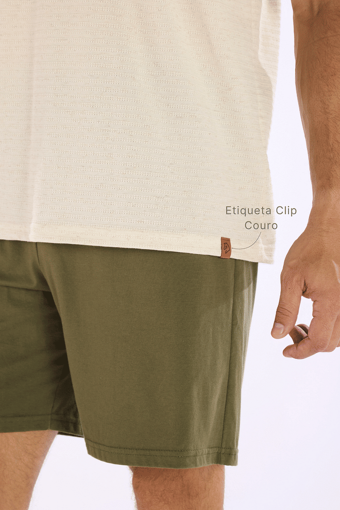 PIJAMA MEIA MANGA EM MALHA SAILOR LINEN COM BERMUDA EM MEIA MALHA MASCULINO 