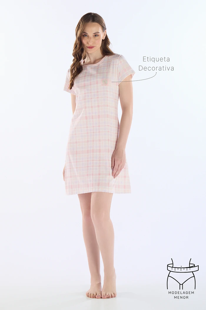 CAMISOLA MEIA MANGA EM MALHA ROTATIVA FEMININO 