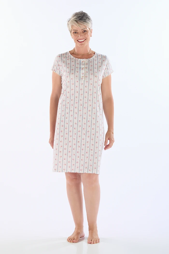 CAMISOLA MEIA MANGA COM PEITILHO EM MALHA ROTATIVA FEMININO 