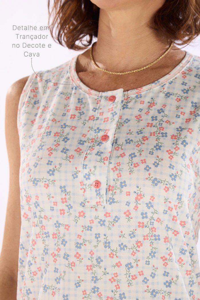 CAMISOLA REGATA COM PEITILHO EM MALHA ROTATIVA FEMININO 