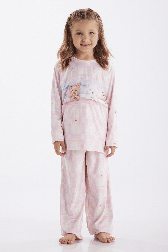 PIJAMA MANGA LONGA COM CALCA EM MODAL SUBLIMADO FEMININO