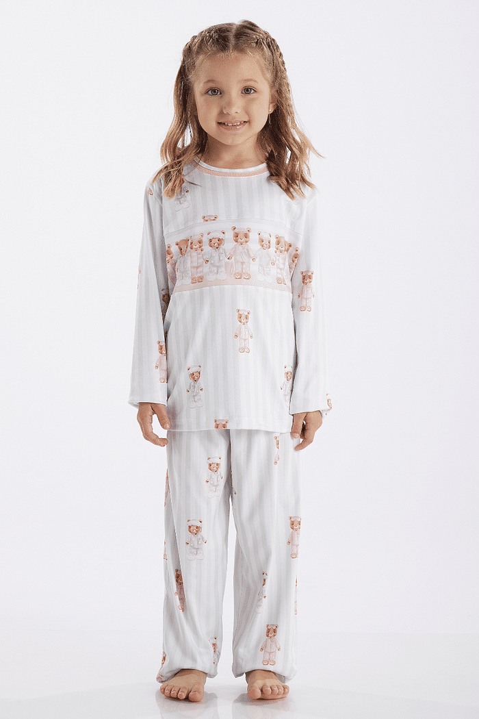 PIJAMA MANGA LONGA COM CALCA EM MODAL SUBLIMADO FEMININO