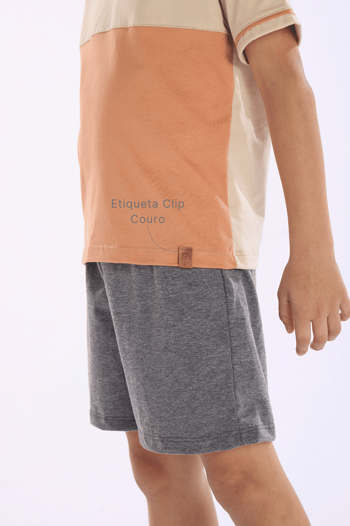 PIJAMA MEIA MANGA COM BERMUDA EM MEIA MALHA MASCULINO