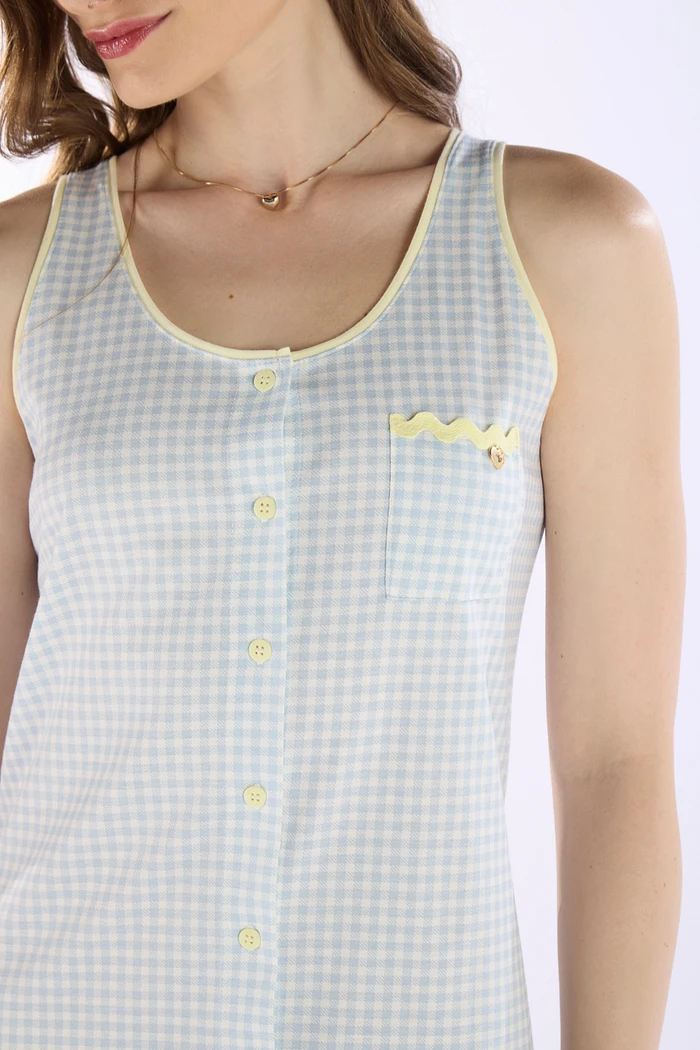 CAMISOLA REGATA ABERTURA FRONTAL EM MALHA ROTATIVA FEMININO 