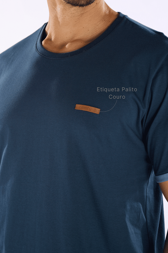 PIJAMA MEIA MANGA COM BERMUDA EM MEIA MALHA MASCULINO 