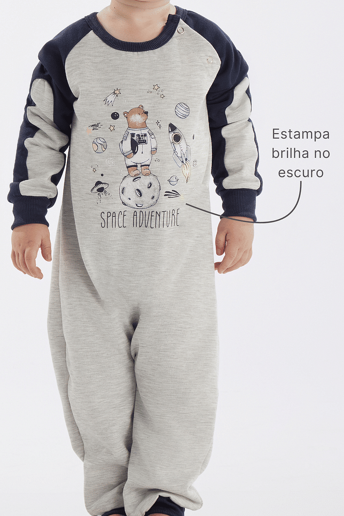 MACAQUINHO MANGA LONGA EM MOLETINHO UNISSEX