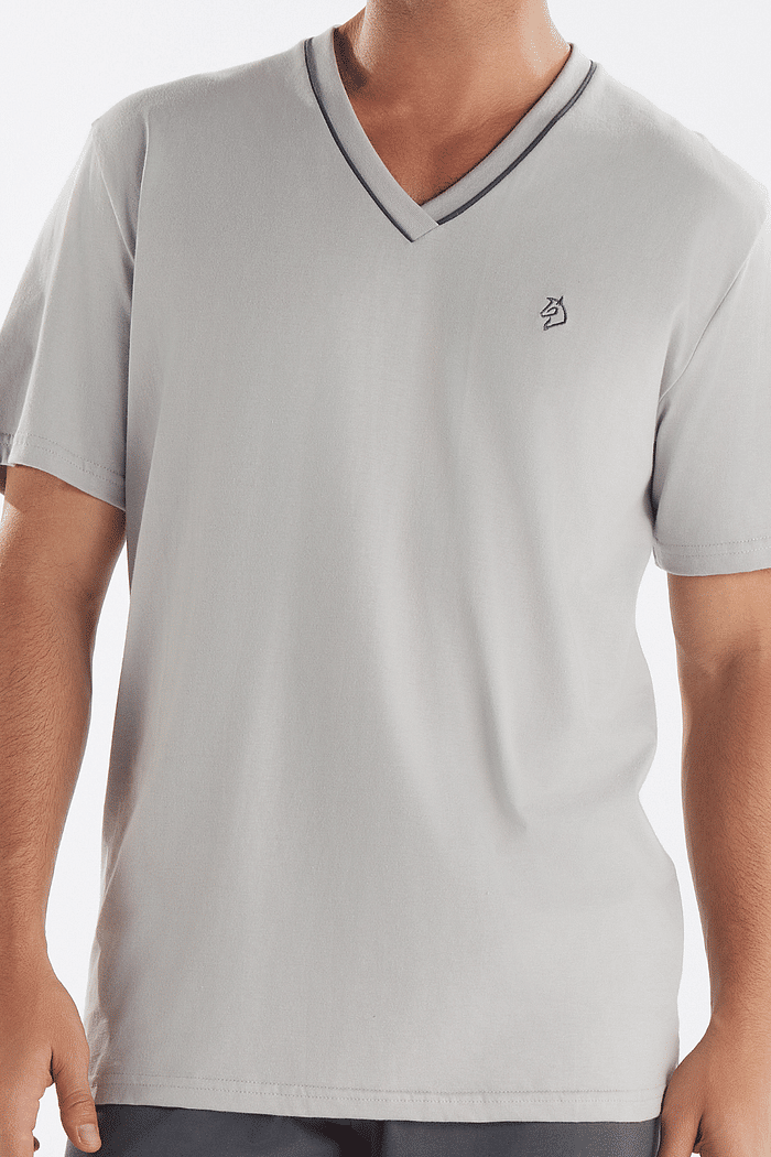 PIJAMA MEIA MANGA COM CALCA EM MEIA MALHA MASCULINO 