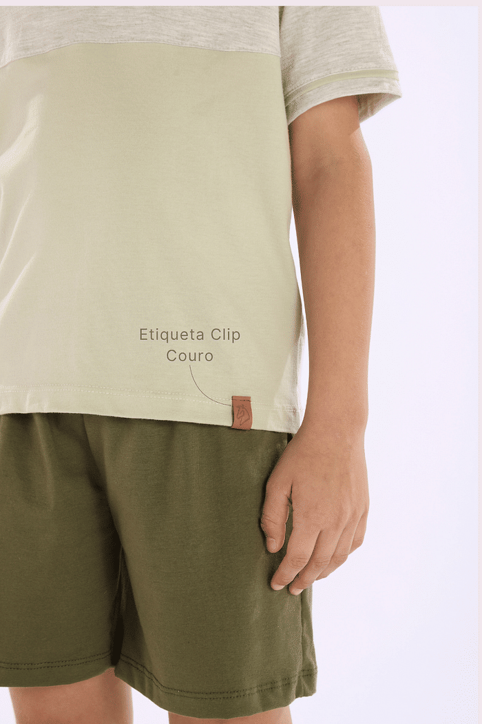 PIJAMA MEIA MANGA COM BERMUDA EM MEIA MALHA MASCULINO