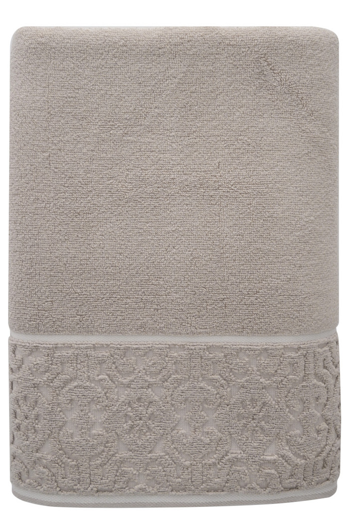 Toalha Banho 500g Super Soft Zero Twist Arabesco 70cmx140m Bege