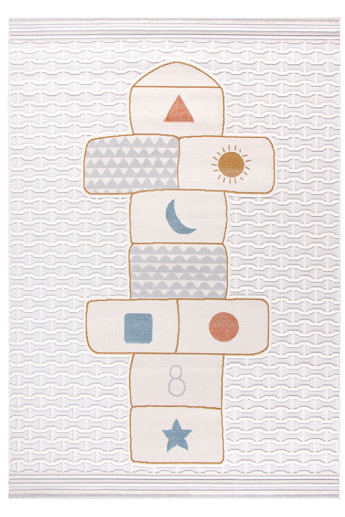 Tapete Infantil Pedagógico 100x140 Amarelinha