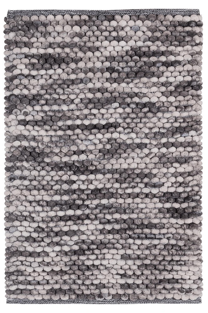 Tapete Antiderrapante Indiano Feito a Mão com Chenille  Maldivas - Pedra 90x60