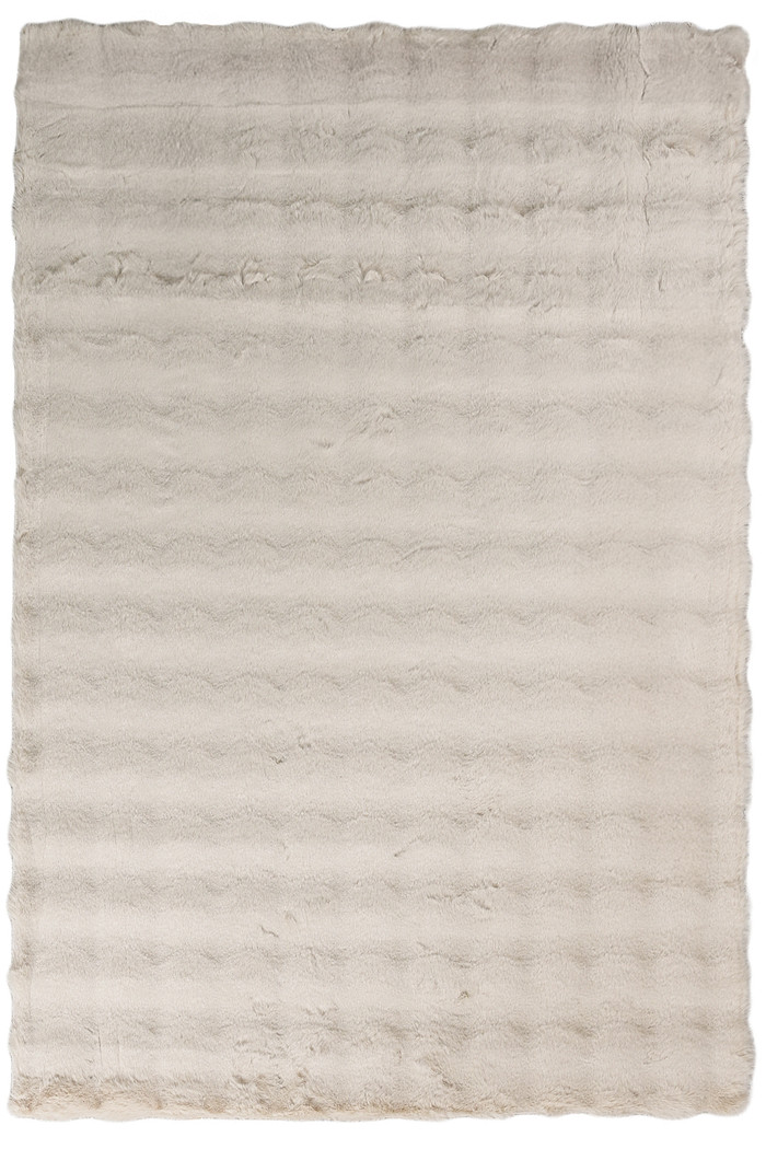 Tapete Pele de Coelho Livy Marfim 100x150