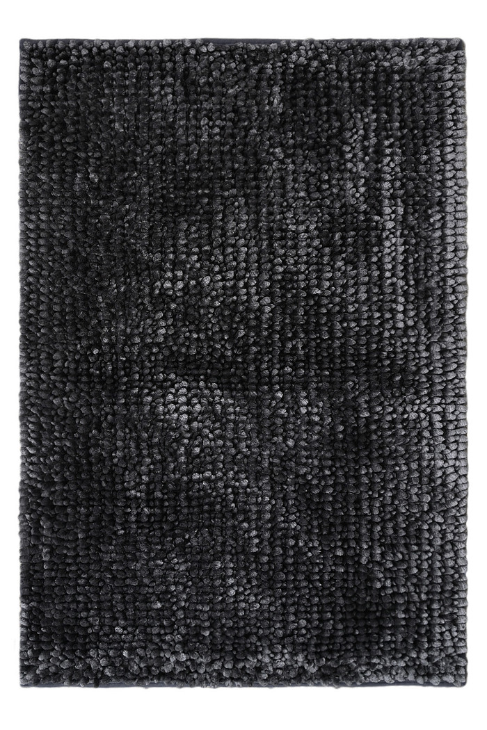 Tapete Banheiro Antiderrapante Luna 50x80 Cinza Chumbo