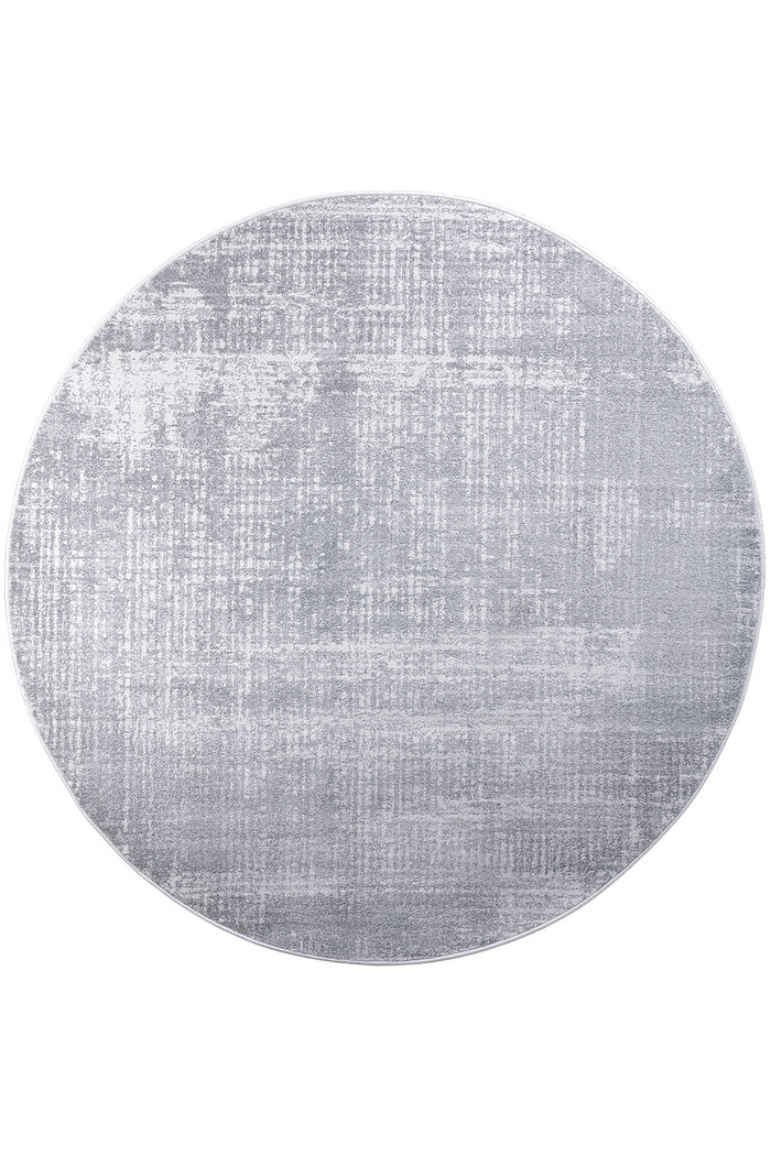 Tapete para Sala Fantasy Estonado Cinza Redondo 1,50m