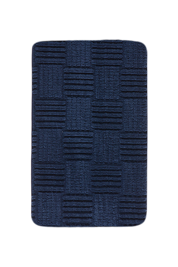 Tapete Banheiro Flufy Microfibra Antiderrapante 45x65 - Marinho