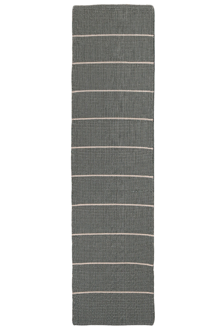 Tapete Passadeira 50x150 Artesanal de Algodão Trama Basic Faccia Verde