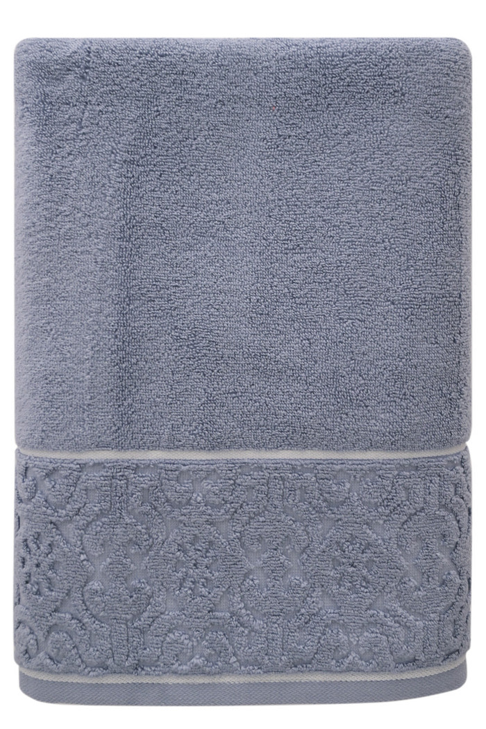 Toalha Banhão 500g Super Soft Zero Twist Arabesco 80cmx150m Azul