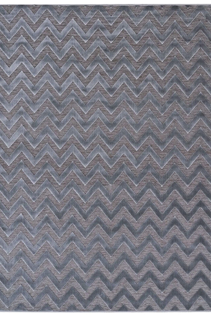 Tapete de Sala Pelo Baixo Egípcio com Relevo Esna Cinza 2,00x2,50