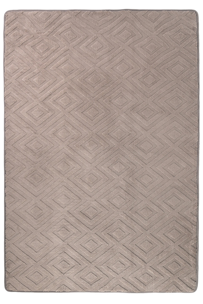 Tapete Microfibra SuperSoft Pequim 140x200 - Lotus Marrom Claro