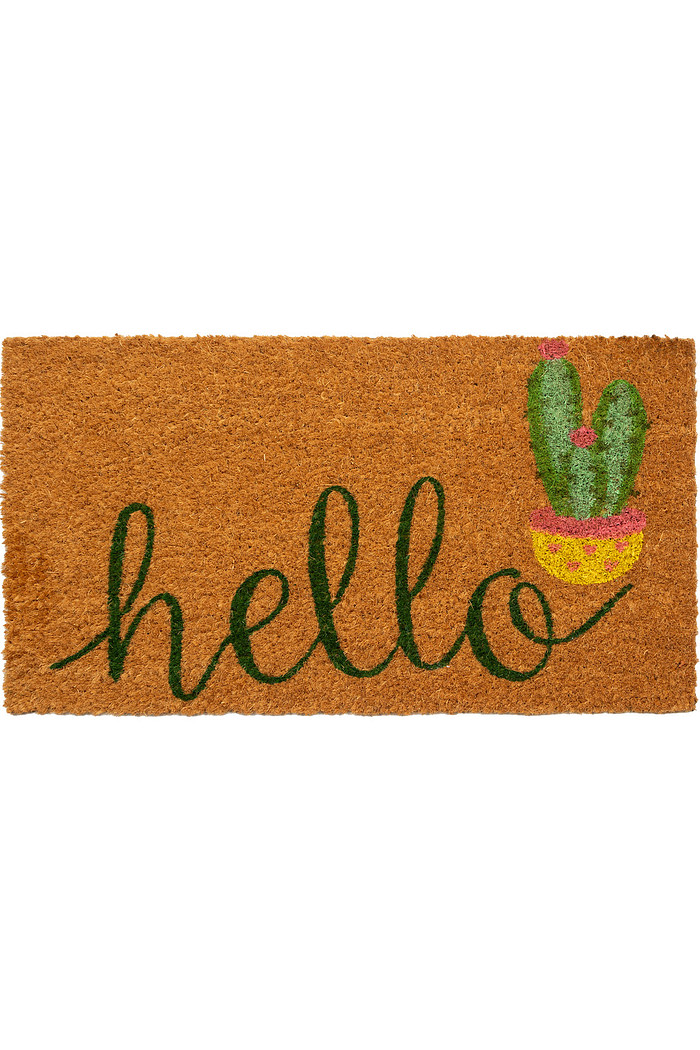 Tapete Capacho Fibra de Coco 33x60 Hello