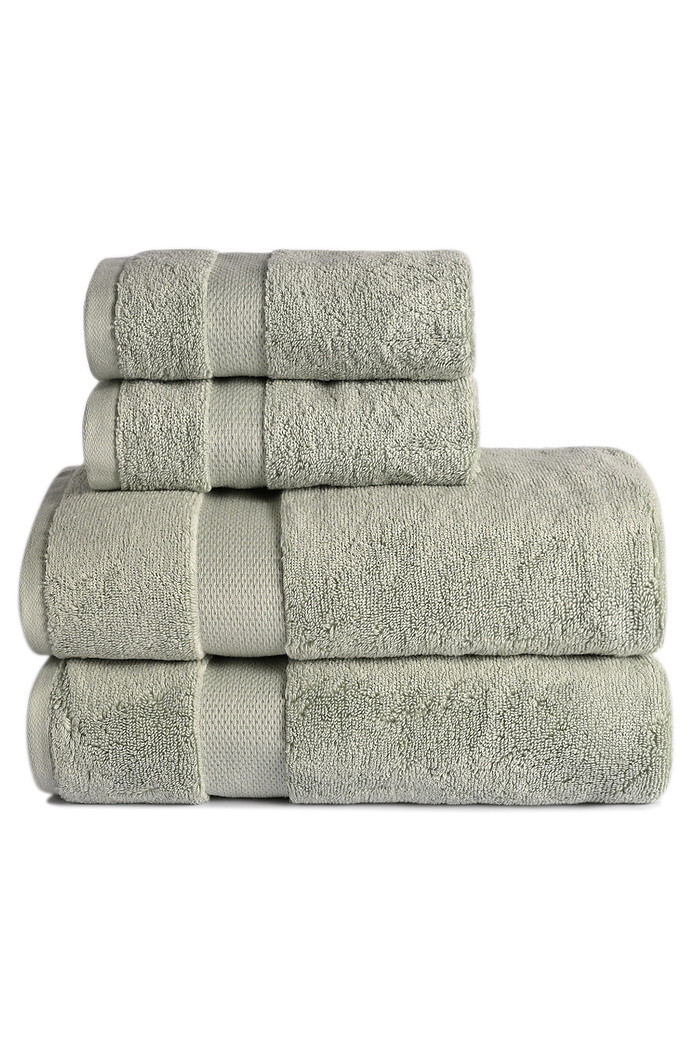 Jogo de Toalha Banhão 500g 4 peças Super Soft Zero Twist - Verde