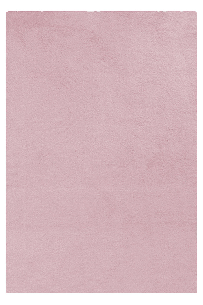 Tapete Peludo Ultra Macio Pele de Coelho Antiderrapante Rosa 230x300