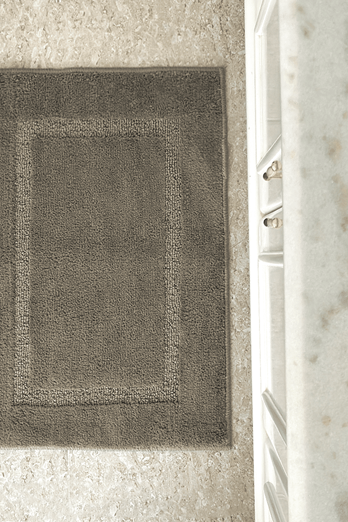 Tapete de Banheiro Antiderrapante Super Soft Prime - Marrom 65x45