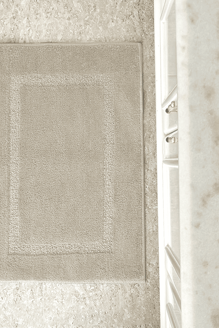 Tapete de Banheiro Antiderrapante Super Soft Prime - Bege 65x45