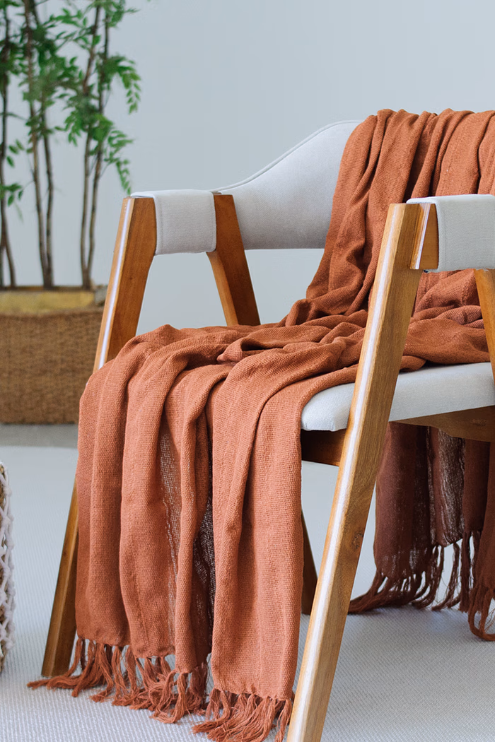 Manta De Sofá Artesanal Adele 150x200 Tiramisú