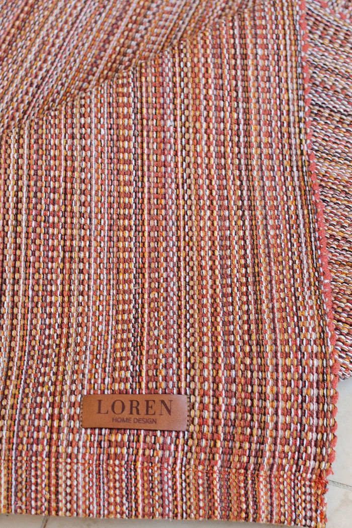 Tapete Passadeira 80x150 Artesanal Trama Basic Mesclado Marrom