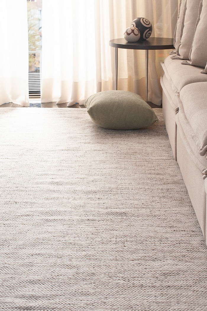 Tapete Indiano Artesanal Algodão e Lã Kilim Auren Passadeira 66x180