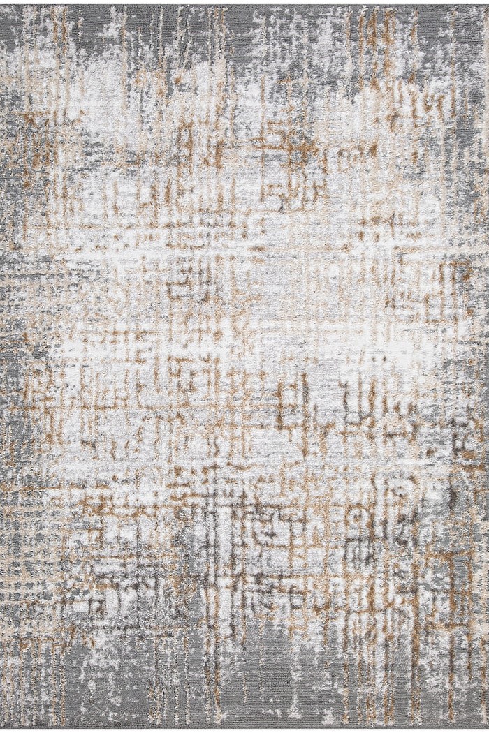 Tapete Sala Perfil Leve Caspian Estonado Off White e Cinza 250x350