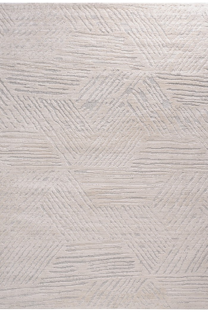 Tapete para Sala Grande Atto Mesclado Off White e Cinza 02 150x200