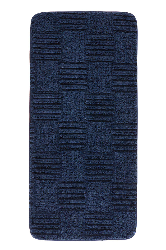 Tapete Banheiro Flufy Microfibra Antiderrapante 45x100 - Marinho