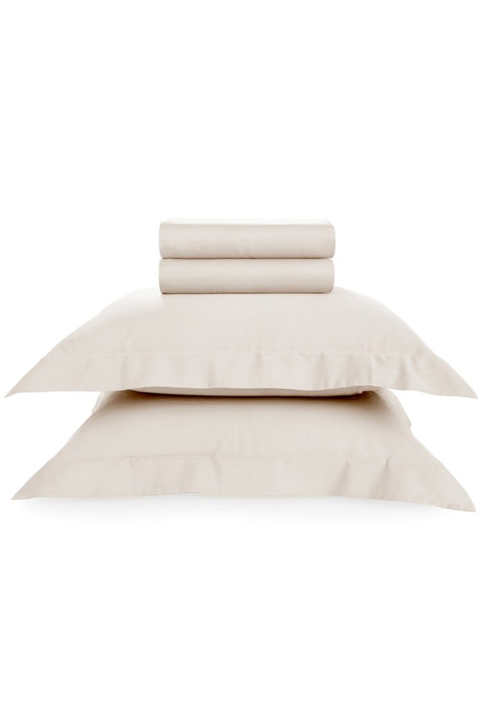 Jogo de Lençol Queen Cetim 400 Fios Marfim