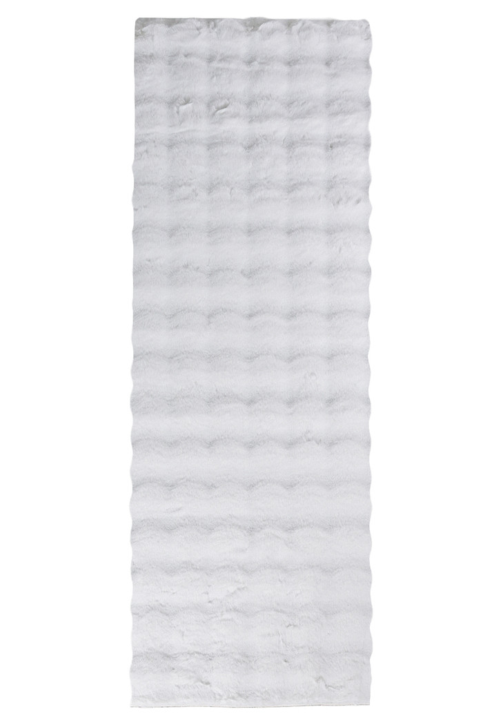 Tapete Pele de Coelho Livy Branco 60x180