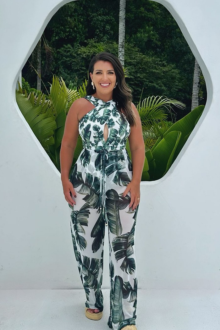 Conjunto Calçô folhas