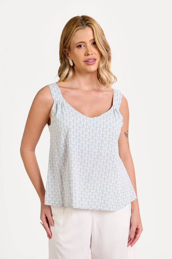 REGATA ALÇAS LARGAS FOLHAS