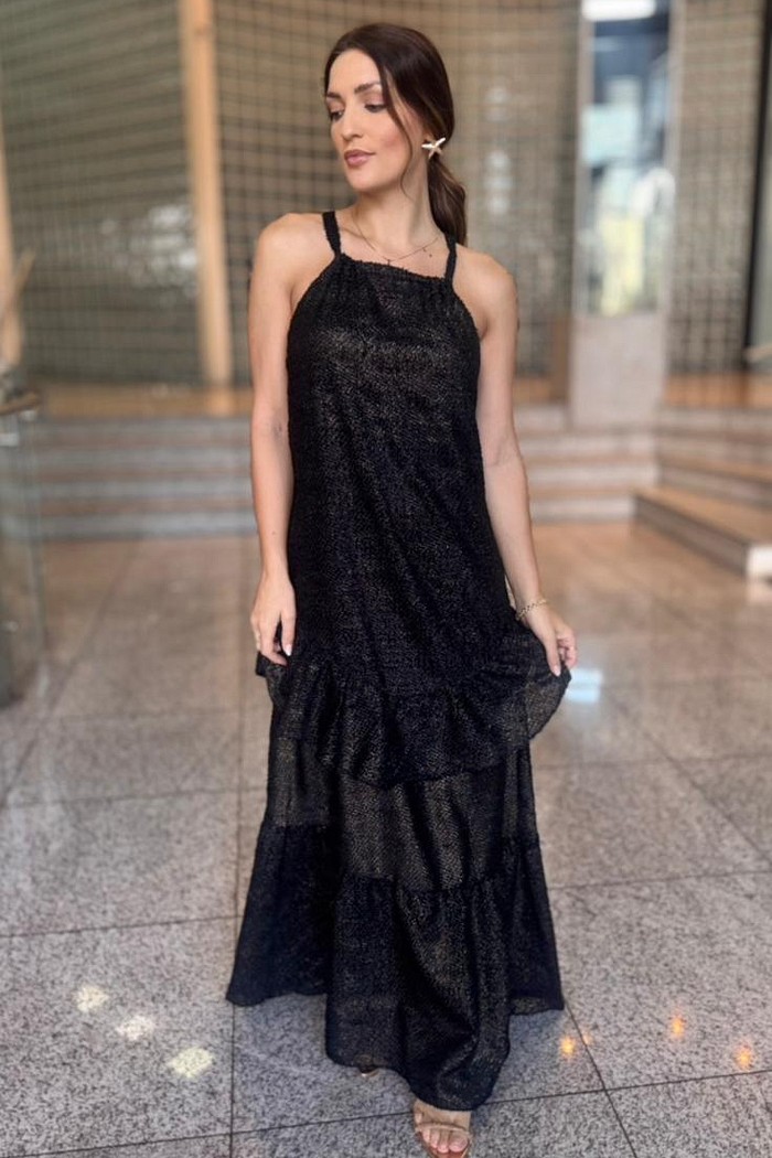 VESTIDO AJUSTADO LONGO MORENA ROSA