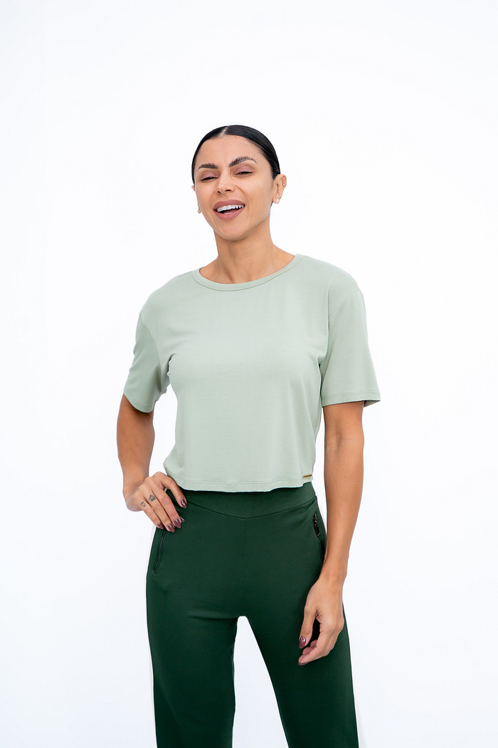 Tshirt Curta Lisa Verde Bana Bana