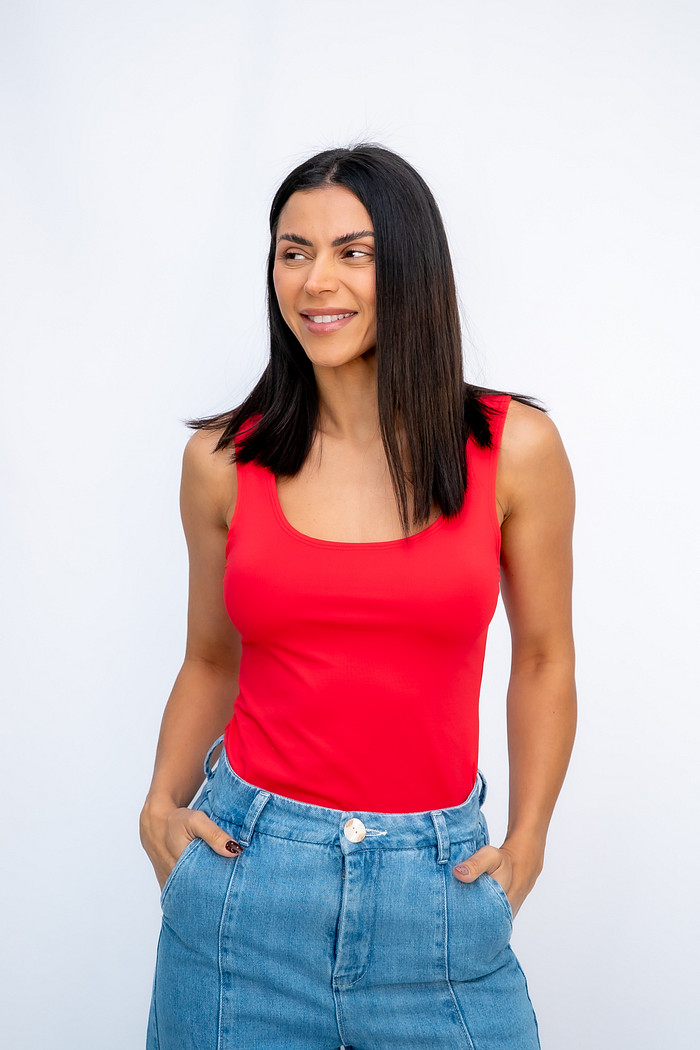 Blusa Regata Suplex Vermelha