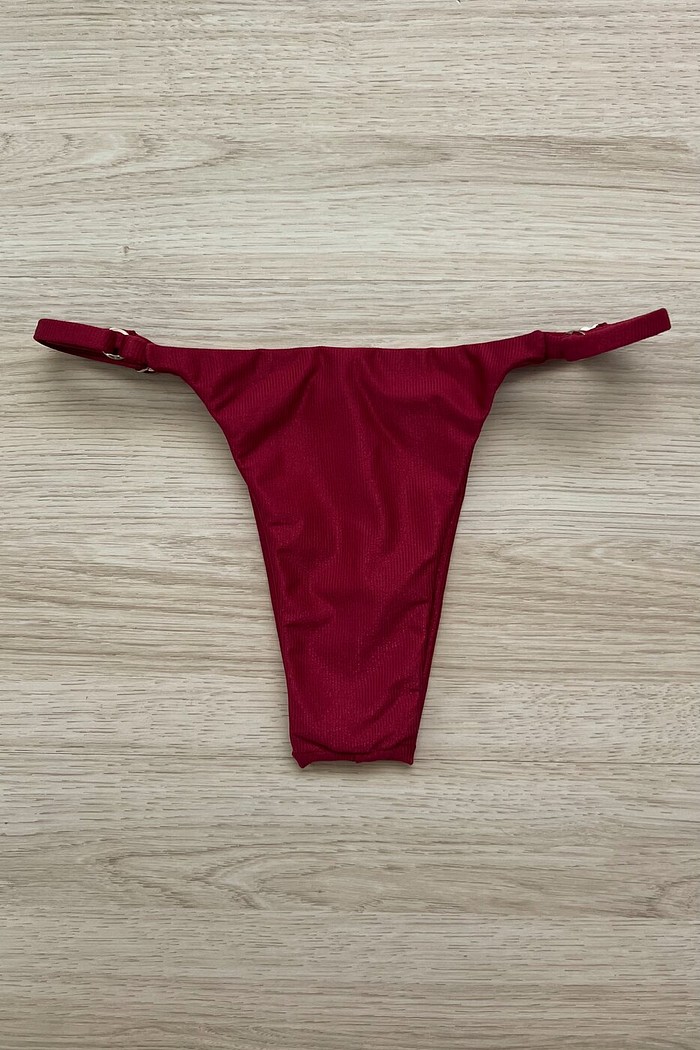 CALCINHA DEBY CANELADO CEREJA